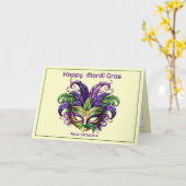 💚💜💛 Mardi Gras Magie Kaart (Gele Bloem)