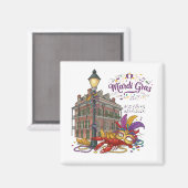 Mardi Gras Magneet (Voorkant / Achterkant)