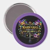 Mardi Gras-magneet Magneet (Voorkant / Achterkant)
