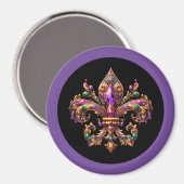 Mardi Gras-magneet Magneet (Voorkant / Achterkant)