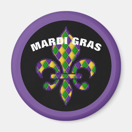 Mardi Gras-magneet Magneet (Voorkant)