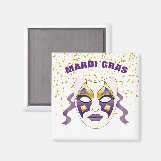 Mardi Gras Magnet (Voorkant / Achterkant)