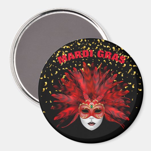 Mardi Gras Magnet (Voorkant / Achterkant)