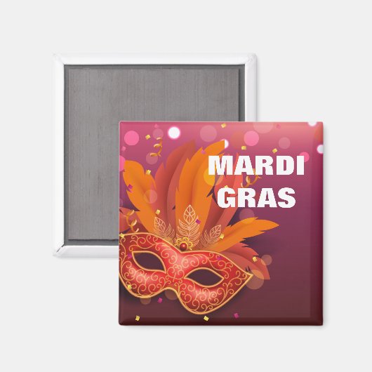 Mardi Gras Magnet (Voorkant / Achterkant)