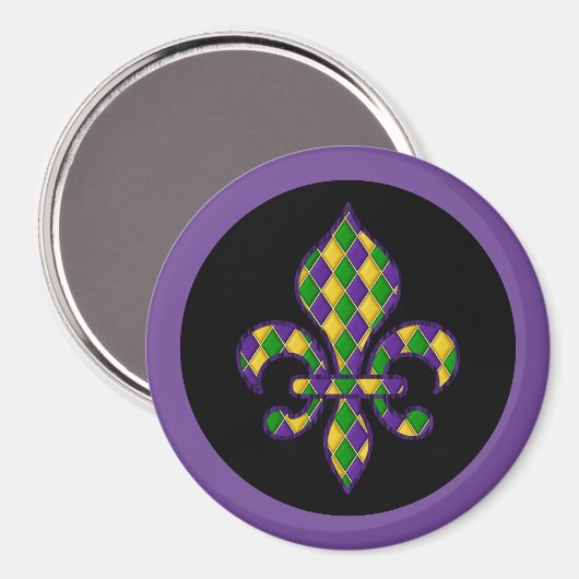 Mardi Gras Magnet (Voorkant / Achterkant)
