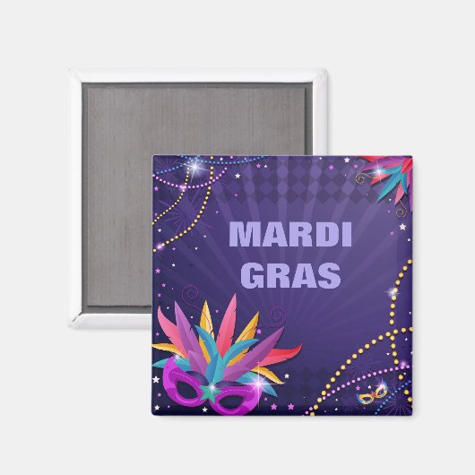 Mardi Gras Magnet (Voorkant / Achterkant)