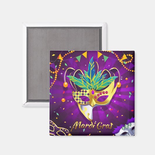 Mardi Gras Magnet (Voorkant / Achterkant)
