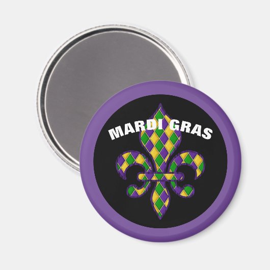 Mardi Gras Magnet (Voorkant / Achterkant)