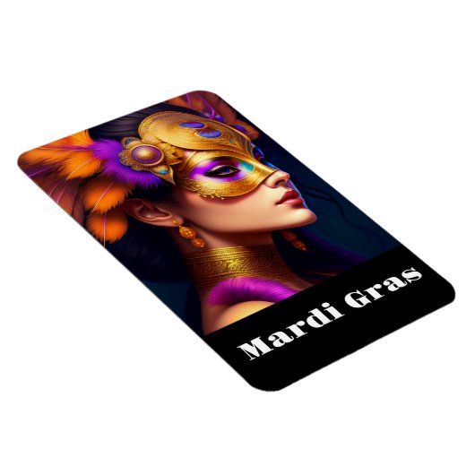 Mardi Gras Magnet Magneet (Rechterzijde)