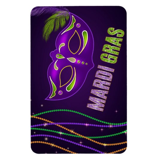 Mardi Gras Magnet Magneet (Verticaal)