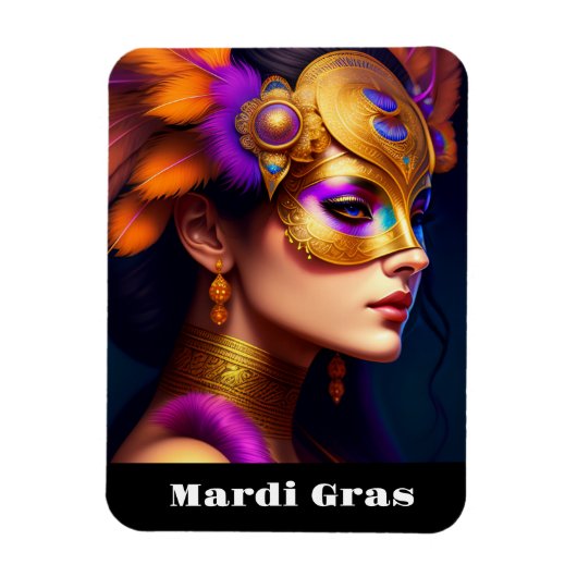 Mardi Gras Magnet Magneet (Verticaal)