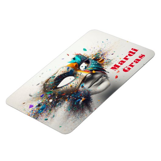 Mardi Gras Magnet Magneet (Linkerzijde)