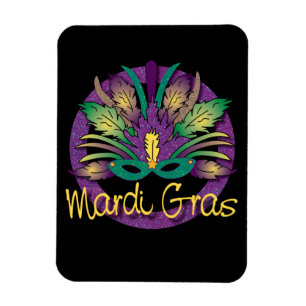Mardi Gras Magnet - Plain Magneet
