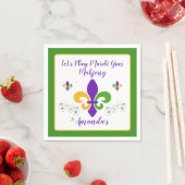 Mardi Gras Mahjong NAME Green Gold Purple Fleur de Servet (Insitu)