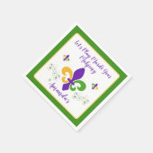 Mardi Gras Mahjong NAME Green Gold Purple Fleur de Servet (Hoek)