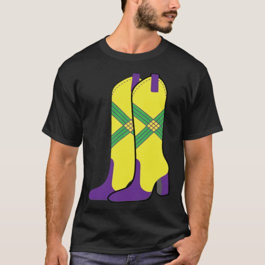 Mardi Gras Majorettes Boots Funny Parade Festival T-shirt (Voorkant)