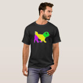 Mardi Gras Maltese Dog Funny Puppy Hondenliefhebbe T-shirt (Voorkant volledig)