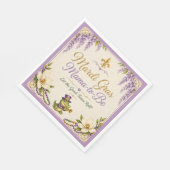 Mardi Gras mama-to-be baby shower servetten (Hoek)