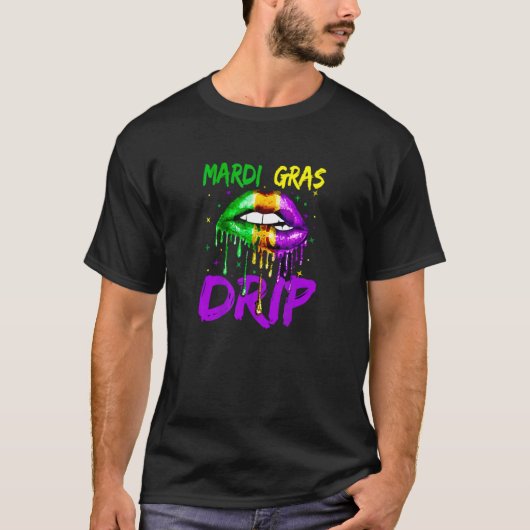 Mardi Gras Man Mardi Gras Drip T-shirt (Voorkant)