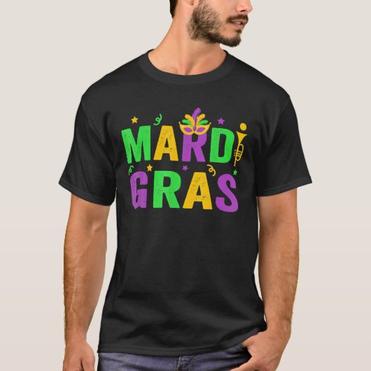 Mardi Gras Mannen Mardi Gras Kinder Mardi Gras zij T-shirt (Voorkant)
