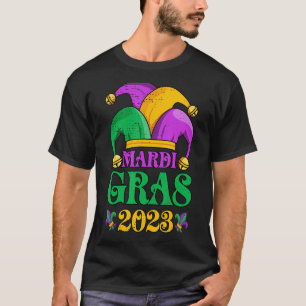 Mardi Gras Mardi Gras 2023 Beads Mask Feathers 1 T-shirt