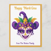 💚💜💛 Mardi Gras Mardi Shenanigans Briefkaart (Voorkant)
