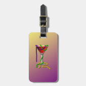 Mardi Gras Martini Bagagelabel (Voorkant verticaal)