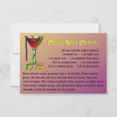 Mardi Gras Martini Recept Kaart (Voorkant)