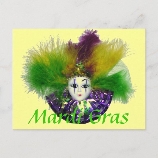 Mardi Gras Mask 2 Briefkaart (Voorkant)