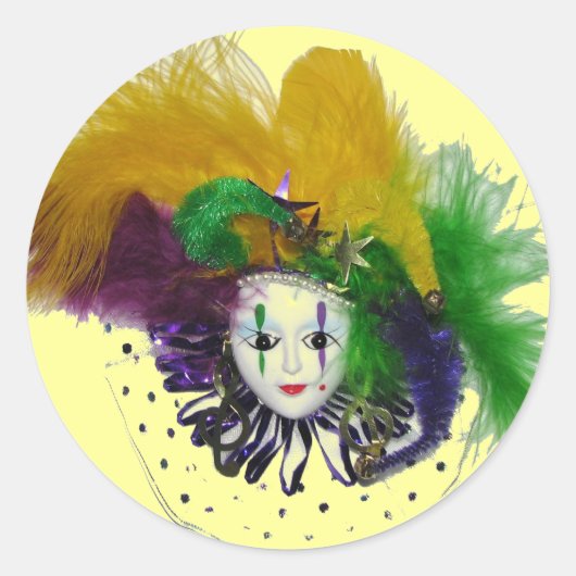 Mardi Gras Mask 2 Sticker (Voorkant)