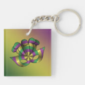 Mardi Gras-mask acryl sleutelhanger (Achterkant)