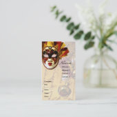 Mardi Gras Mask, Actor & Theater Visitekaartje (Staand voorkant)