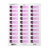 Mardi Gras Mask adresetiketten Etiket (Full Sheet)