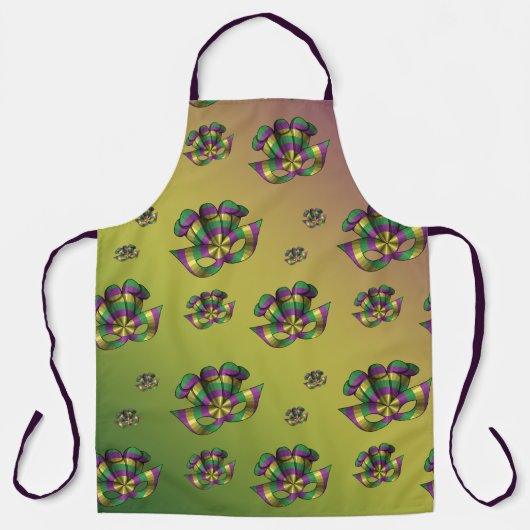 Mardi Gras Mask All-Over Print Schort (Voorkant)