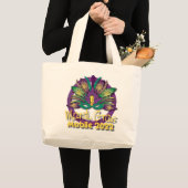 Mardi Gras Mask Bag 2022 - Mobile, AL Grote Tote Bag (Voorkant (product))