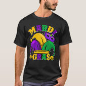 Mardi Gras Mask Beads Funny Carnival Women M T-shirt (Voorkant)