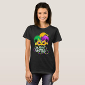 Mardi Gras Mask Beads Mardi Gras Carnival Festiva T-shirt (Voorkant volledig)