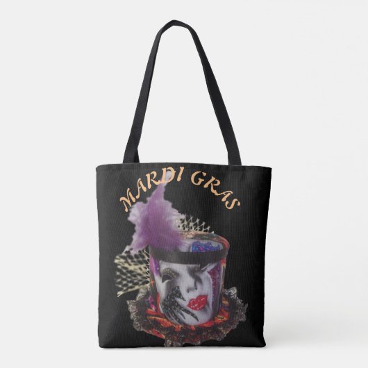 Mardi Gras Mask Colorful Tote Bag (Achterkant)