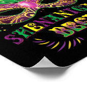 Mardi Gras Mask Costume laat de Shenanigans beginn Poster (Hoek)