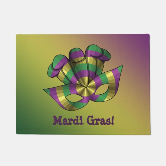 Mardi Gras-mask deurmat (Voorkant)