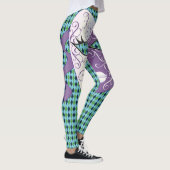Mardi Gras Mask diamant plaid Thunder_Cove Leggings (Rechts)