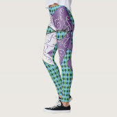 Mardi Gras Mask diamant plaid Thunder_Cove Leggings (Links)