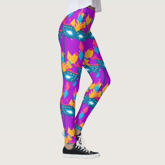 Mardi Gras Mask en Confetti Leggings (Rechts)