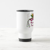 Mardi Gras Mask Feather Beads Reisbeker (Center)