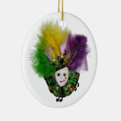 Mardi Gras Mask Gold Keramisch Ornament (Rechts)