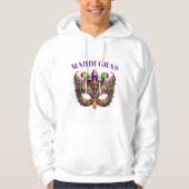 Mardi Gras Mask  Hoodie (Voorkant)