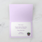 💜 Mardi Gras Mask Kaart (Binnen)