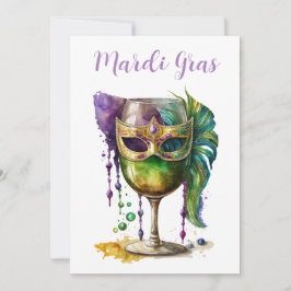 Mardi Gras Mask Kaart