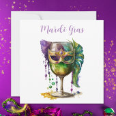 Mardi Gras Mask Kaart
