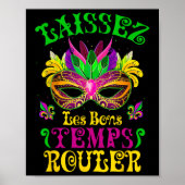 Mardi Gras Mask laat de Good Times Roll Fleur De L Poster (Voorkant)
